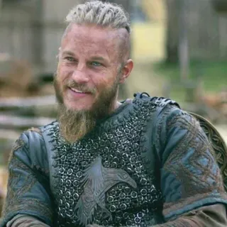⚔ Ragnar Lothbrok Vikings Викинги, Рагнар, Лотброк, Сериал, Персонаж, Исторический, Воин whatsapp sticker