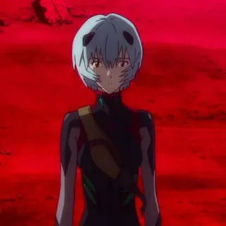 🌧 Rei Ayanami Neon Genesis Evangelion Аниме, Евангелион, Рей Аянами, Персонаж, Женщина whatsapp sticker