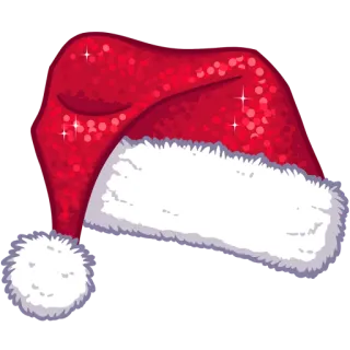 🎭 christmas, santa hat, holiday, red, winter, hat telegram sticker
