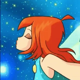 ✨ Bloom Winx Club Bloom, Winx Club, peri, kartun whatsapp sticker