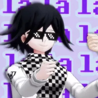 😎 Kokichi Oma Danganronpa V3: Killing Harmony Аниме, Видеоигра, Персонаж, Кокичи Ома, Danganronpa telegram sticker