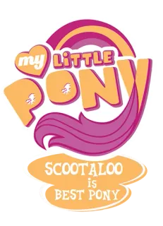 🌟 Scootaloo My Little Pony SCOOTALOO is BEST PONY my little pony, scootaloo, bestes Pony, Cartoon, Sticker, Pferd whatsapp sticker