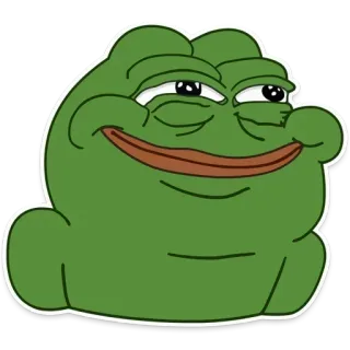 🐸 Pepe the Frog 佩佩, 青蛙, 表情包, 网络迷因 telegram sticker