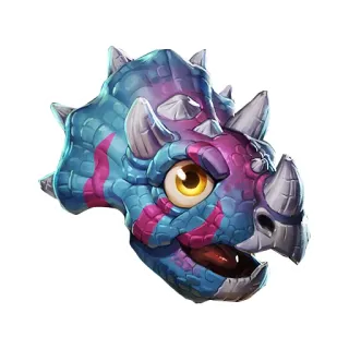 😊 dinosaurio, triceratops, dibujos animados, animal, reptil, prehistórico telegram sticker