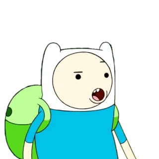 😯 Finn Mertens Adventure Time Finn, Adventure Time, Cartoon, Zeichentrick, Charakter, Lustig telegram sticker