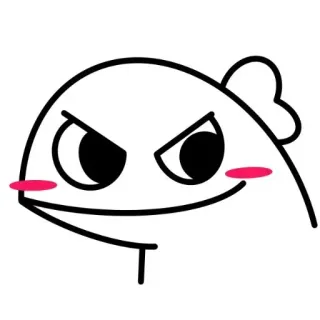 😄 poisson, mignon, anime, personnage, autocollant, dessin animé whatsapp sticker
