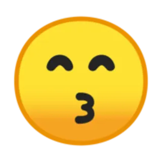 😙 emoji, kiss, face, yellow telegram sticker