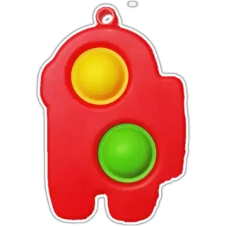 ❣ Among Us character Among Us Among Us, gioco, giocattolo, rosso, Pop It, Fidget Toy, personaggio whatsapp sticker