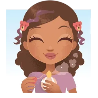 ☺️ profumo, ragazza, capelli castani, orsacchiotto, bottiglia, carino, bellezza telegram sticker