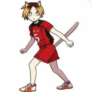 ❤️ Kenma Kozume Haikyuu!! anime, gatto, haikyuu, kenma, kozume, sport, pallavolo telegram sticker