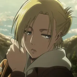 Annie Leonhart by @aotstickerpack telegram stickers