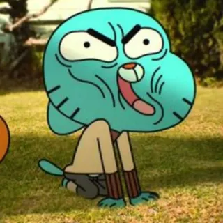😩 Gumball Watterson The Amazing World of Gumball Cartoon, Gumball, lustig, Katze, wütend whatsapp sticker