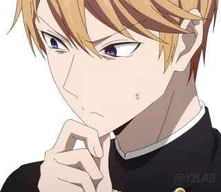 🤔 Miyuki Shirogane Kaguya-sama: Love Is War Аниме, Персонаж, Миюки Широгане, Кагуя-сама, Думает telegram sticker