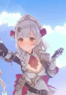 😰 Noelle Genshin Impact Anime, Gioco, Maid, Carino, Armatura, Genshin Impact, Noelle telegram sticker