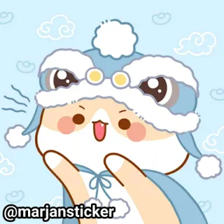 ❤️ @marjansticker стикер, милый, мультфильм, иллюстрация, животное telegram sticker