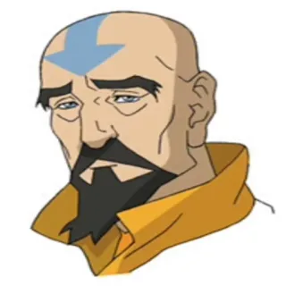 🙁 Aang Avatar: The Last Airbender Dessin animé, Avatar, Airbender, Chauve, Flèche telegram sticker