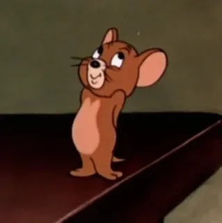 🤍 Jerry Tom and Jerry 제리, 만화, 쥐, 고전, 애니메이션, 캐릭터 telegram sticker