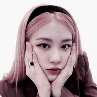 🥏 Rose mulher, retrato, kpop, blackpink, rosé, coreano whatsapp sticker
