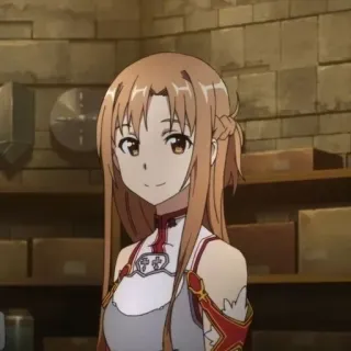 🍂 Asuna Yuuki Sword Art Online Anime, Gadis, Sword Art Online, Asuna whatsapp sticker