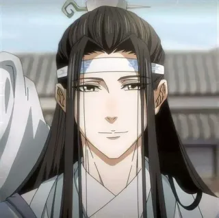 🙂 Lan Wangji The Grandmaster of Demonic Cultivation Anime, Personagem, Sorrindo, Bonito, Lan Wangji, Mo Dao Zu Shi telegram sticker