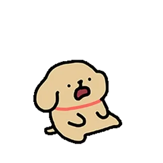 😊 dog, cute, cartoon, puppy, animal, sticker telegram sticker