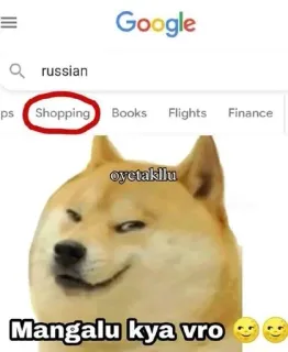 🌟 Doge Doge Meme Mangalu kya vro doge, meme, shopping, google search, funny, internet culture, shiba inu telegram sticker