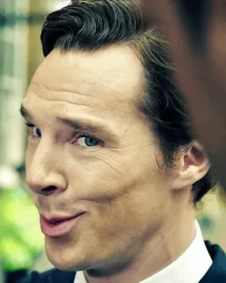😜 Benedict Cumberbatch actor, portrait, celebrity, man telegram sticker