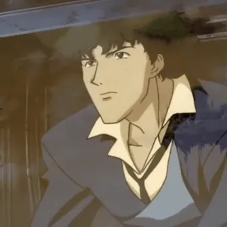 🧷 Spike Spiegel Cowboy Bebop Anime, Cowboy Bebop, Spike Spiegel, animowany, kosmiczny western, postać telegram sticker
