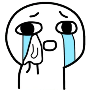😀 menangis, sedih, emoji, air mata, kesal telegram sticker