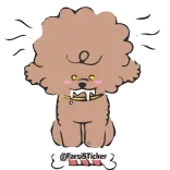 🤤 GIMME chien, mignon, donne, os, nourriture, adorable whatsapp sticker