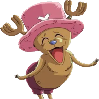 ☺️ Tony Tony Chopper One Piece アニメ, ワンピース, 漫画, トニートニー・チョッパー, トナカイ, キャラクター telegram sticker