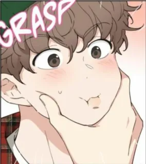 💦 GRASP anime, dibujos animados, chico, lindo, kawaii whatsapp sticker