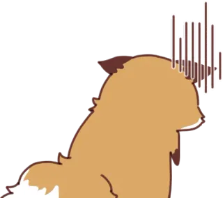 😰 perro, dibujo animado, animal, frustrado, molesto, estresado whatsapp sticker