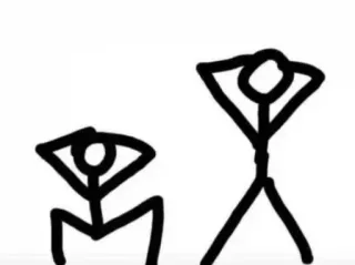 💗 boneco palito, exercício, agachamento, treino, fitness whatsapp sticker