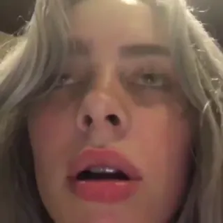 💗 Billie Eilish 名人, 歌手, 女性, 肖像, 音乐, 人物 telegram sticker