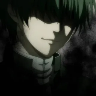♠️ anime, dark, smirk, male, shadow telegram sticker