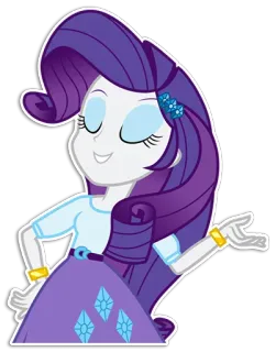 😌 Rarity My Little Pony desenho animado, pônei, My Little Pony, Rarity, animado telegram sticker
