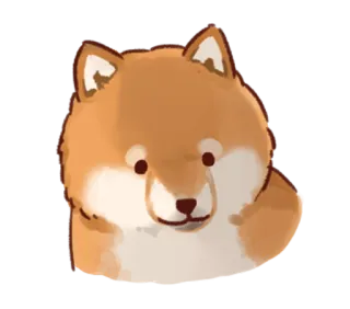 😐 cane, shiba inu, animale, adesivo whatsapp sticker