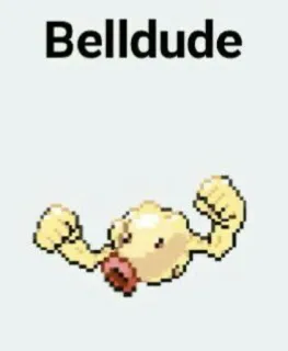🆘 Belldude Belldude, Pokémon, Fanart, Lucu, Meme telegram sticker