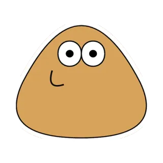 Cute Pou telegram stickers