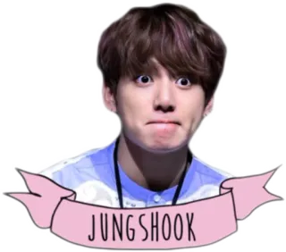 😳 JUNGSHOOK kpop, sticker, funny, meme telegram sticker