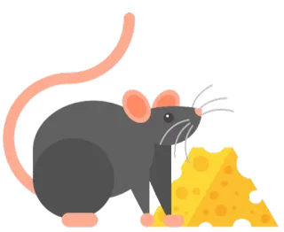 😱 мышь, сыр, животное, грызун, мультфильм, еда telegram sticker