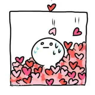 😂 cuore, amore, cartone animato, carino, emozione, sentimento whatsapp sticker