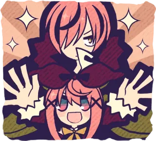 👐 anime, cute, cartoon, illustration, sparkle telegram sticker