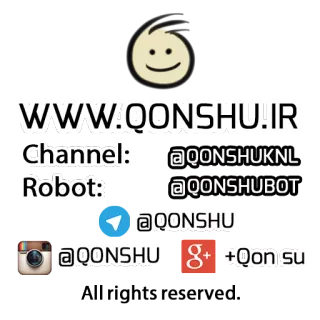 © WWW.QONSHU.IR website, mídias sociais, Telegram, Instagram telegram sticker