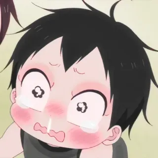 ❤️‍🔥 Anime, Pianto, Triste, Ragazzo, Lacrime, Cartone animato, Bambino telegram sticker