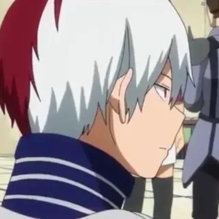 ❄️ Shoto Todoroki My Hero Academia Anime, Shoto Todoroki, My Hero Academia, Postać telegram sticker