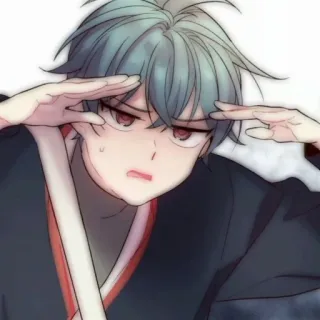 💬 anime, manga, dibujos animados, expresión, frustración, facepalm telegram sticker