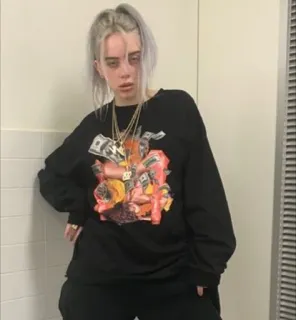 ✨ Billie Eilish Billie Eilish, chanteuse, musicien, célébrité, pop star telegram sticker
