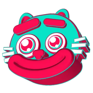 🙂 Katze, Cartoon, Sticker, Tier, süß telegram sticker
